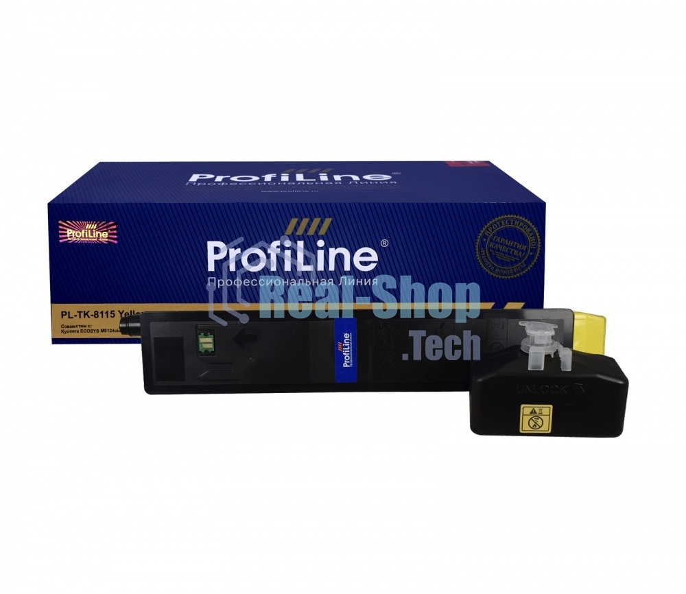 Картридж Тонер-туба ProfiLine PL-TK-8115Y для принтеров Kyocera ECOSYS M8124cidn/M8130cidn желтый 6000 копий