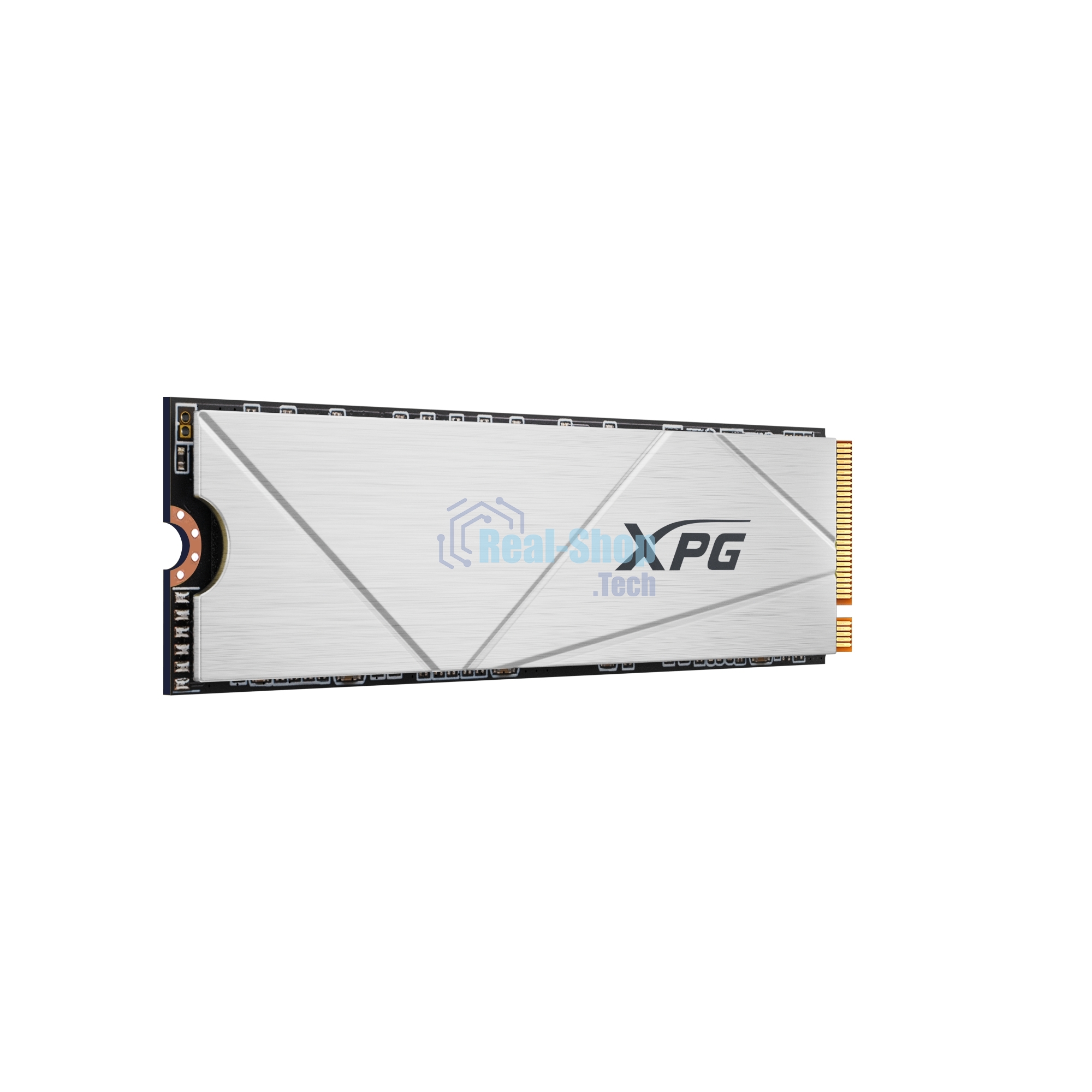 Накопитель SSD ADATA XPG GAMMIX S60, 2Tb, PCIe 4.0 x4, M.2 2280, NVMe, R/W 5000/4200, с радиатором