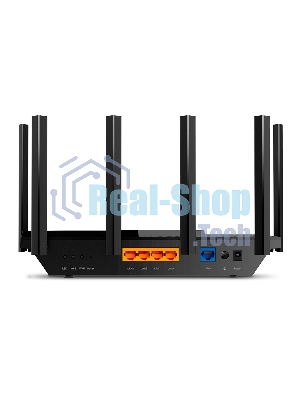 Роутер TP-Link Archer AX73 AX5400 Dual Band Wireless Gigabit Router, 1.5 GHz Tri-Core CPU, 1 GE WAN + 4 GE LAN ports, 1× USB 3.0 Port, support 1024-QAM, OFDMA, MU-MIMO, Airtime Fairness, Beamforming, 160MHz Channel Width, come with HomeShieldTM, support Russia PPTP/L2TP/PPPoE