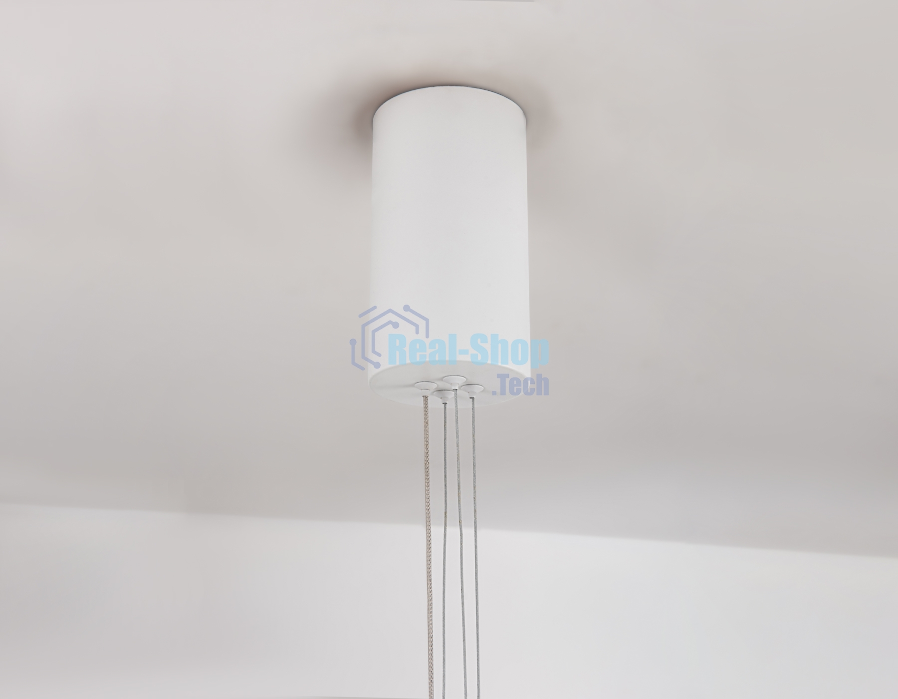 Подвесной светодиодный светильник Ambrella light FL5855 WH белый 40W 3000K/4200K/6400K D800*860 (без ПДУ)