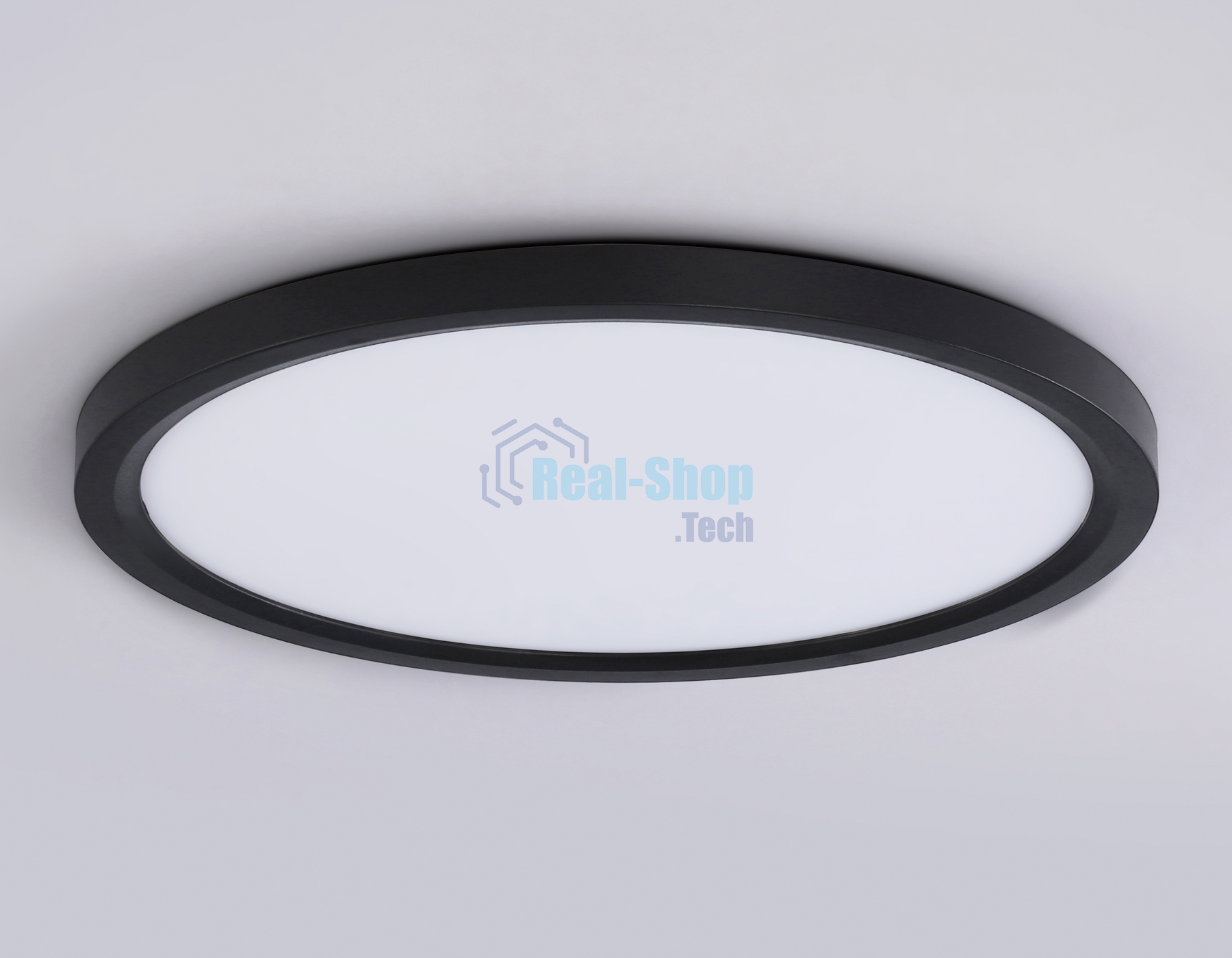 Светильник светодиодный ультратонкий Ambrella light FZ1910 BK черный IP54 44W 3000K-6500K CCT-переключатель D600*25 (Без ПДУ)