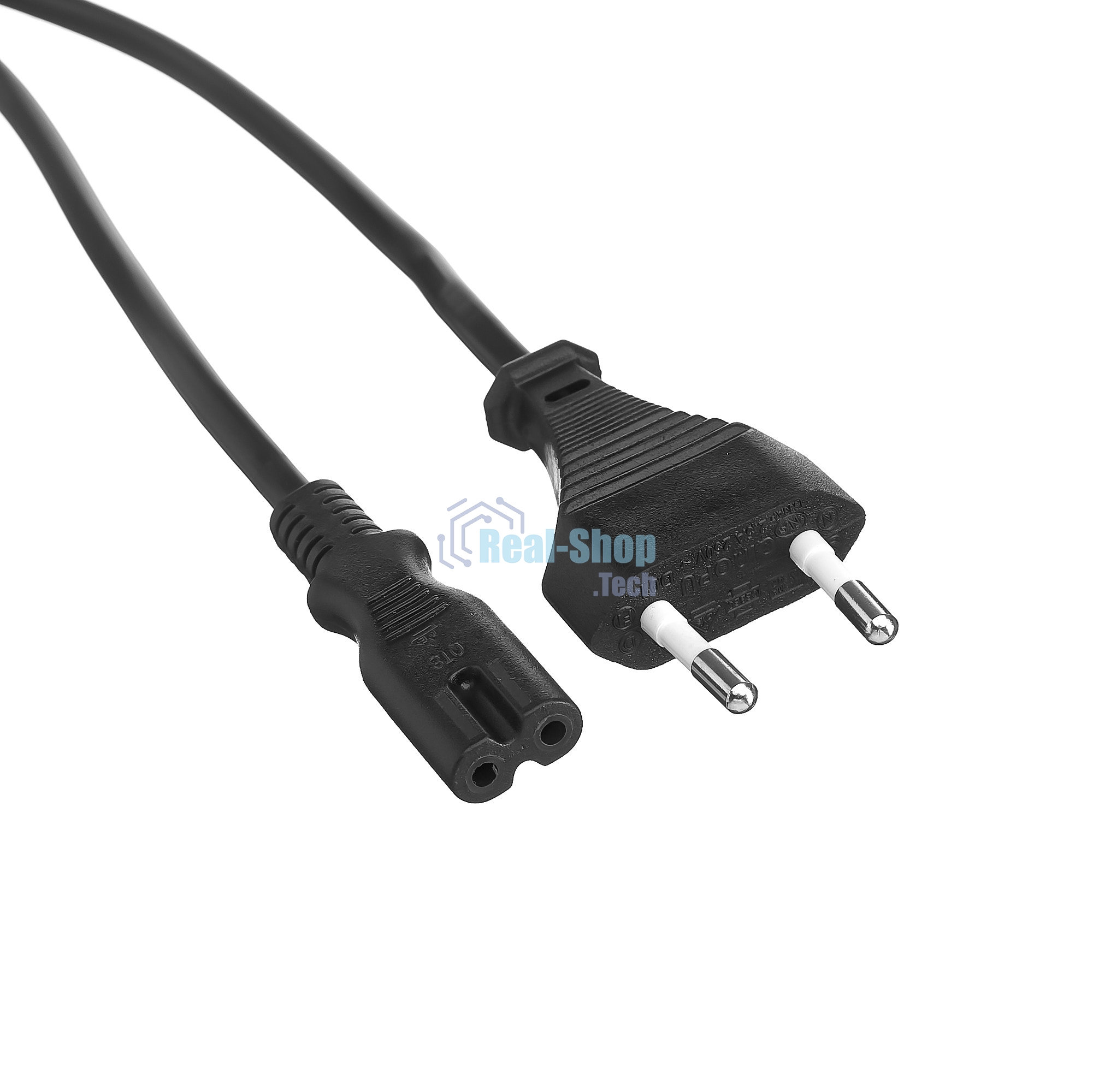 Кабель питания ноутбуков, аудио/видео ExeGate Power PCN-3P (CEE7/16->С7) VDE-250V-2*0.5-CU, 6A, 3м