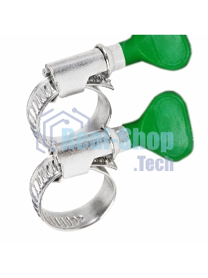 Хомут червячный Rexant 10-16-0,7 мм, с ключом W (упак. 50 шт)