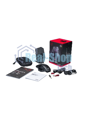 Мышь беспроводная/проводная ASUS ROG Spatha X черный, 19000 dpi, радиоканал, USB, кнопки - 12