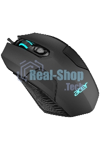 Мышь проводная Acer OMW170 черный, 3200 dpi, USB, кнопки - 6