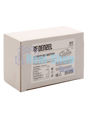 Батарея аккумуляторная Denzel IB-18-2.0, Li-Ion, 18 В, 2,0 А·ч