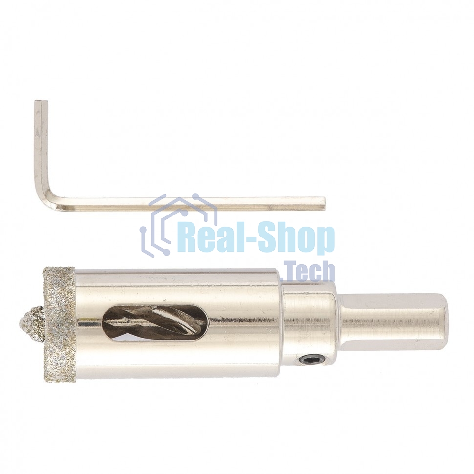 Сверло алмазное Matrix по керамограниту, 18 х 67 мм, 3-гранный хвостовик