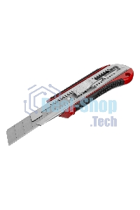 Нож Matrix, 25 мм, выдвижное лезвие, усиленная метал. направляющая, метал. обрезин. ручка