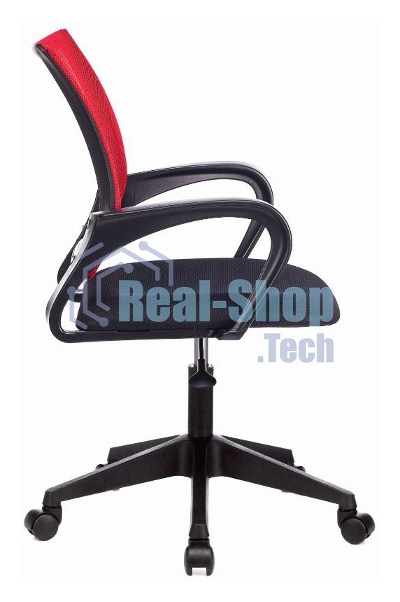 Кресло компьютерное Бюрократ CH-695NLT красный TW-35N сиденье черный TW-11, сетка/ткань, крестовина пластик