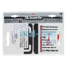 Набор сверл Matrix комб., мет.1-6мм,бетон 4-8мм,дер.4-8 мм,биты 10шт,адап., зенковка, 31пр., PRO