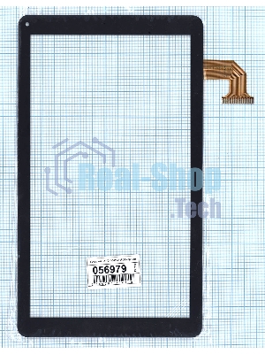 Сенсорное стекло (тачскрин) FX-10.1-0092A-F-02, черное