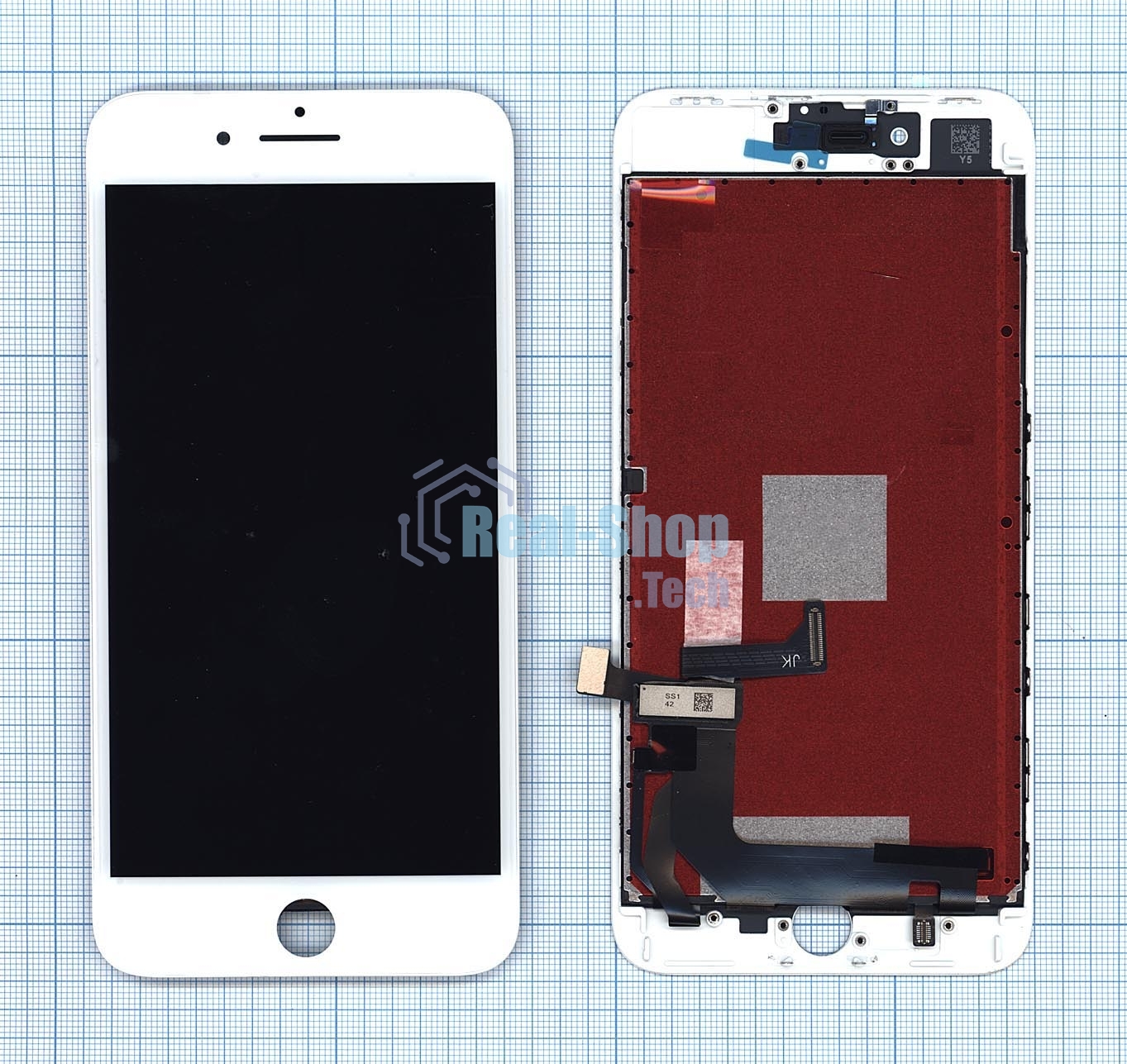 Дисплей для Apple iPhone 8 Plus в сборе с тачскрином (AAA) белый