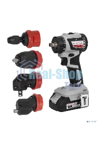 Дрель-шуруповерт аккумуляторная бесщеточная ИНТЕРСКОЛ КОМБИ ДА-13/18В 50 (2 АКБ 2 А·ч и ЗУ, кейс)