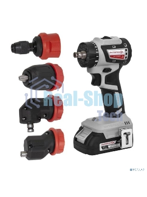 Дрель-шуруповерт ИНТЕРСКОЛ ДА-13/18В 50 КОМБИ, 18 В, 2 Ач, 50 Нм, бесщеточный