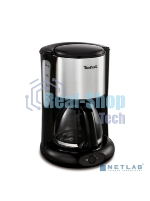 Кофеварка капельная Tefal CM361838 1000Вт серебристый/черный