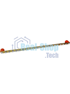 Шина заземления Lanmaster TWT-EBARH-1U-15X3/20 дл.482мм шир.15мм