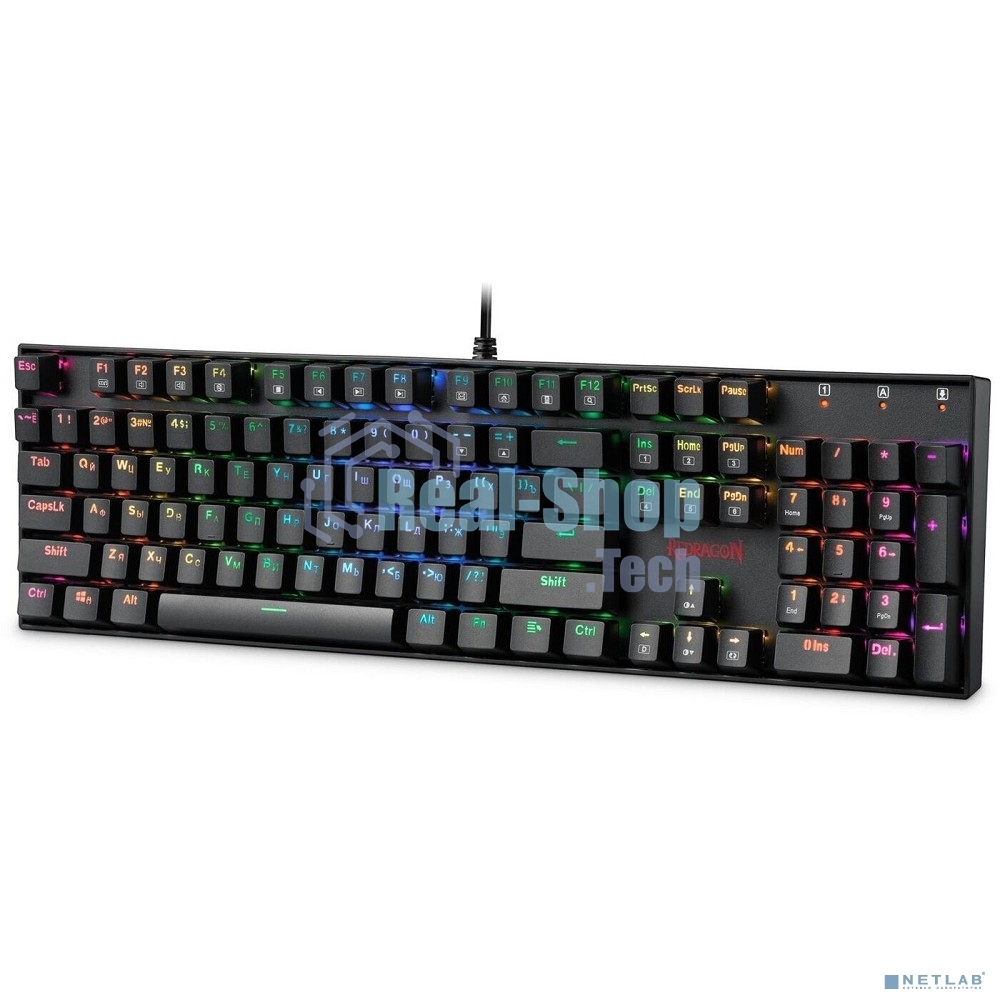 Клавиатура проводная игровая REDRAGON MITRA USB RU 75015