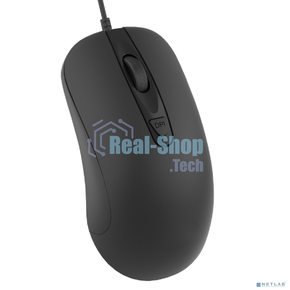 Мышь проводная CBR CM 110 черный, 2400 dpi, USB, кнопки - 4