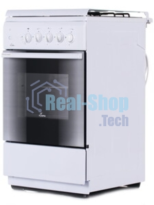 Газовая плита Flama FG 2411 W белый, конфорок 4 шт, духовка 50 л, 50 см x 85 см x 60 см