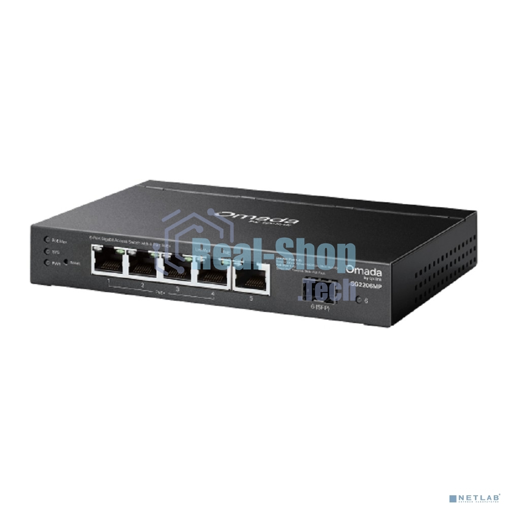 Коммутатор Omada Access 6-Port Gigabit Switch with 4-Port PoE+