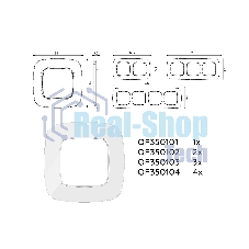 Рамка OMEGA Radian (Белый Стекло закаленное натуральное) 4-ая OF350104