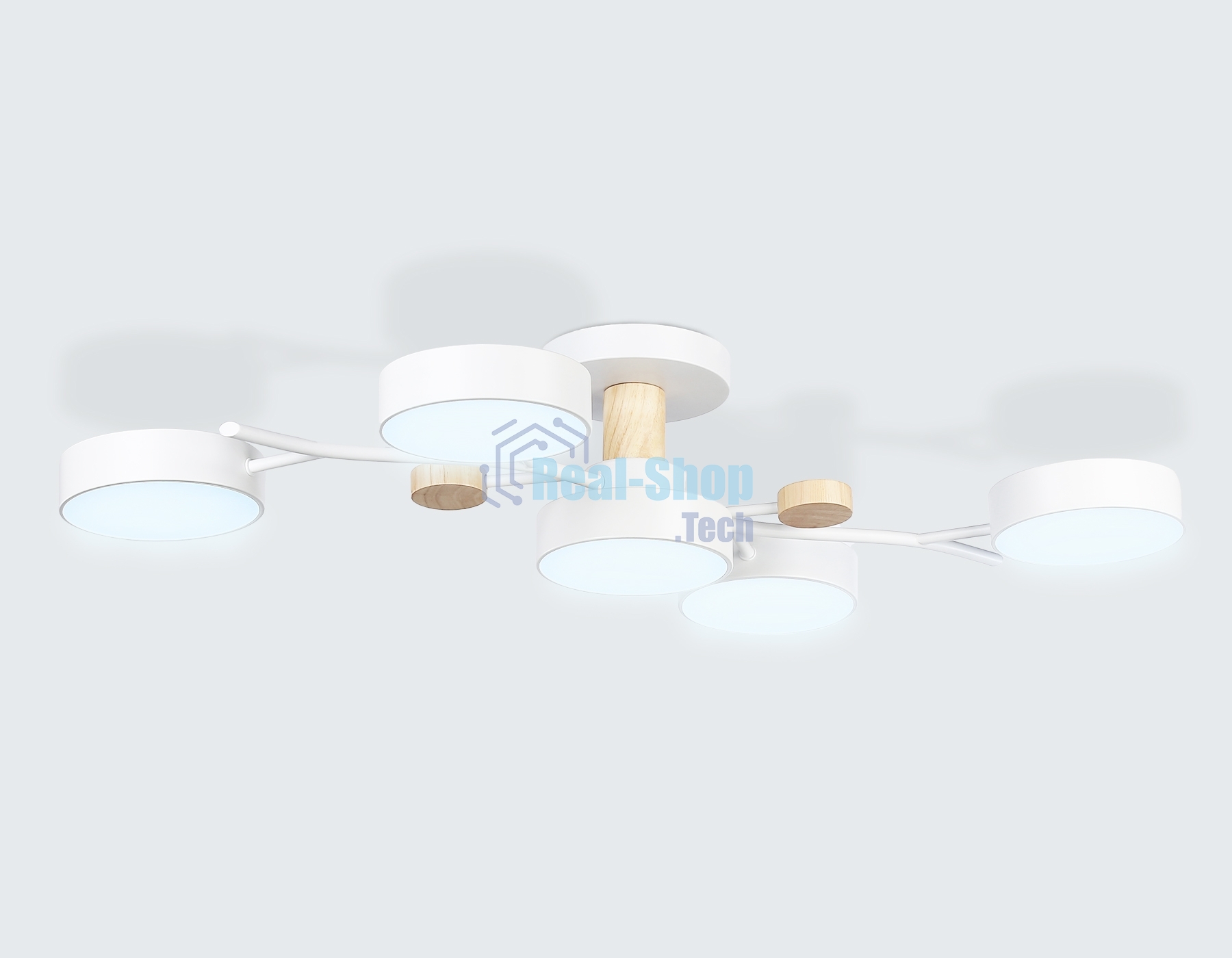 Светильник Ambrella light FL4834/5 WH белый 3000K-6400K 70W 830*400*160 (ПДУ ИК)
