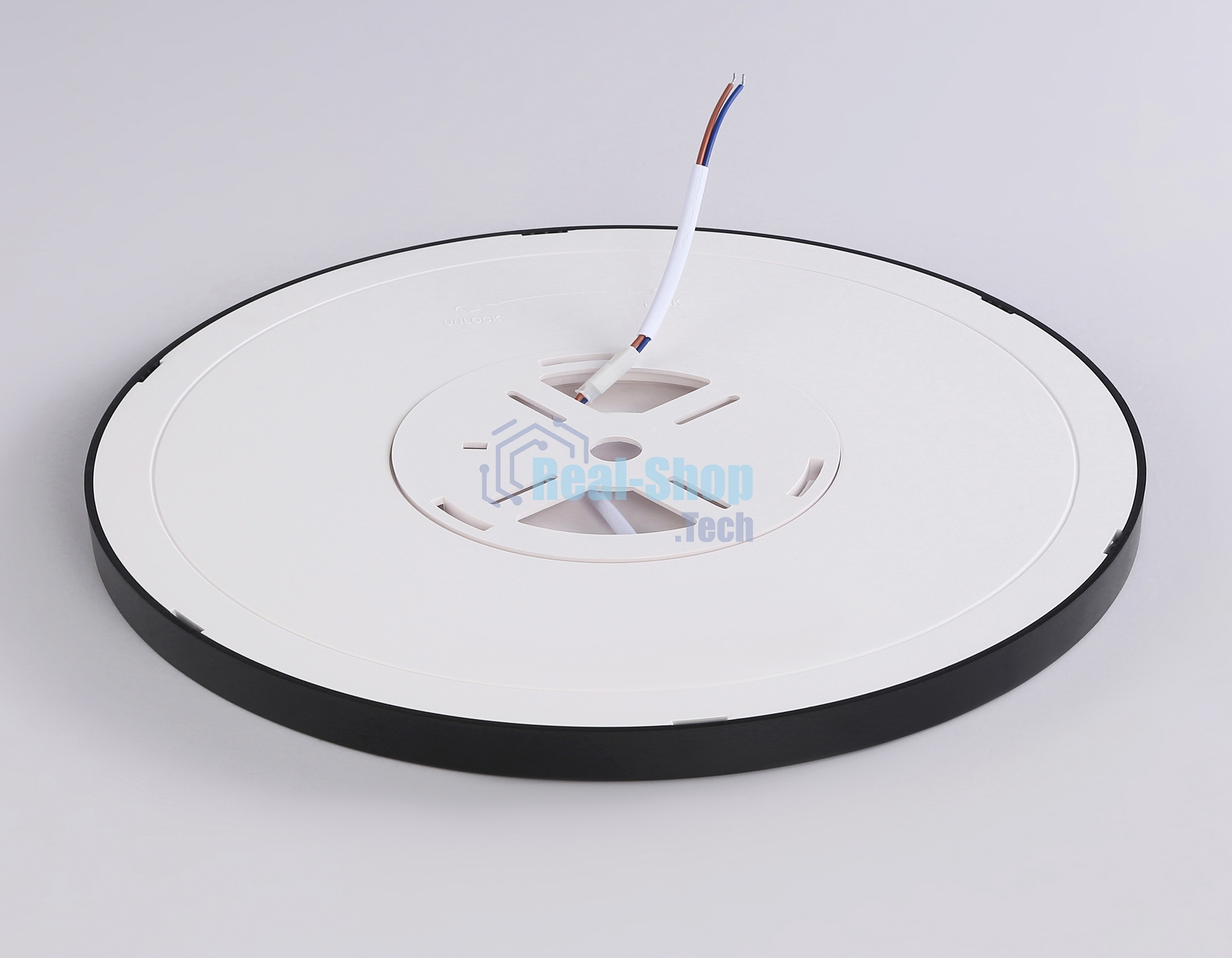 Светильник светодиодный ультратонкий Ambrella light FZ1910 BK черный IP54 44W 3000K-6500K CCT-переключатель D600*25 (Без ПДУ)
