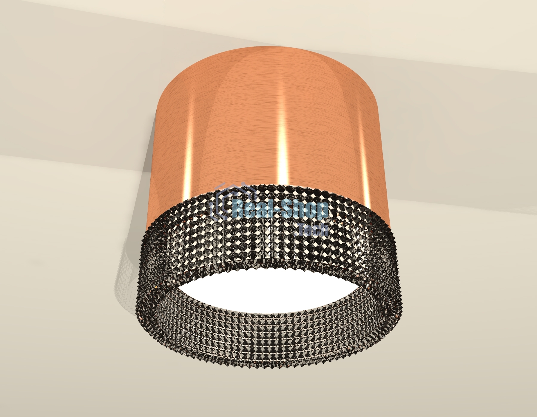 Светильник Ambrella Light XS8122021 PPG/BK золото розовое полированное/тонированный GX53 (C8122, N8484)