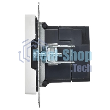 Розетка IEK BR-U21-D31-K91 BRITE РЮ10-1-БрАБ USB A+A 3.1А механизм арктич. бел.