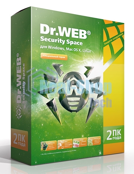 Программное обеспечение DR.WEB Security Space 2 ПК/2 года (BHW-B-24M-2-A3)