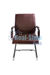 Кресло компьютерное Бюрократ CH-993-Low-V/Brown коричневый, низкая спинка, искусственная кожа