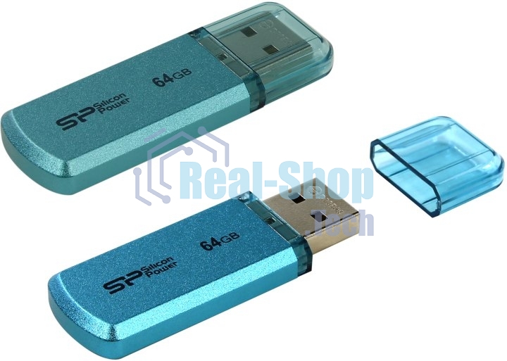 Флешка USB Silicon Power R/W 64Gb Helios 101 SP064Gb,UF2101V1B USB 2.0 синий