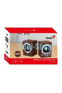 Акустическая система GENIUS SP-HF280 wooden USB Проводной пульт регулировки громкости для легкого управления