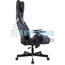 Кресло игровое Knight Thunder 5X черный эко.кожа крестов. металл