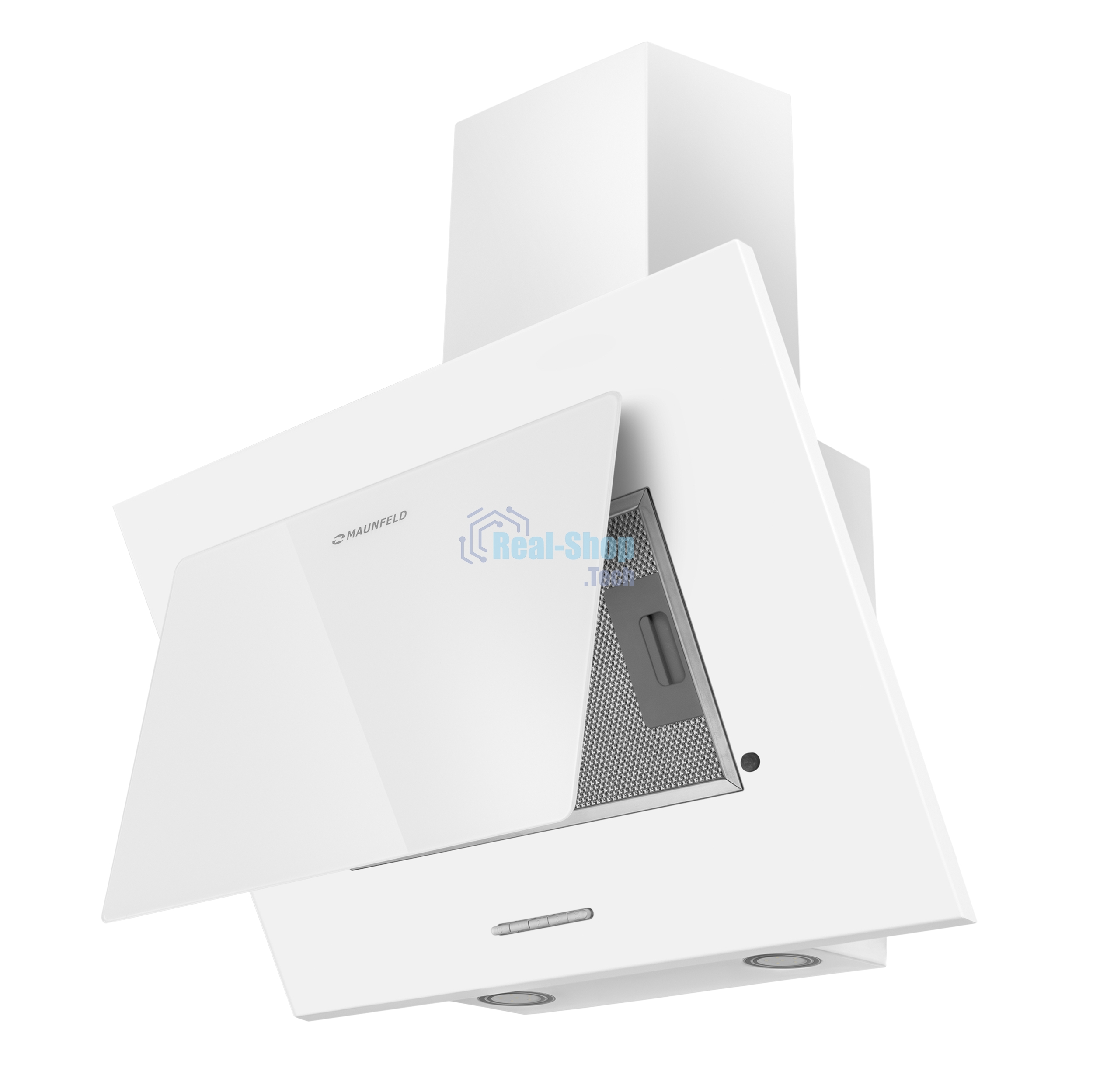 Вытяжка наклонная Maunfeld Tower A 60 белый, 60 см, 650 куб. м/ч, 66 дБ