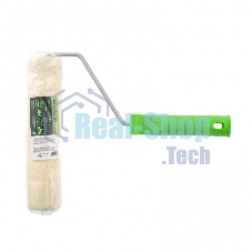 Валик велюр с ручкой Сибртех, 200 мм, ворс 5 мм, D 36 мм, D ручки - 6 мм