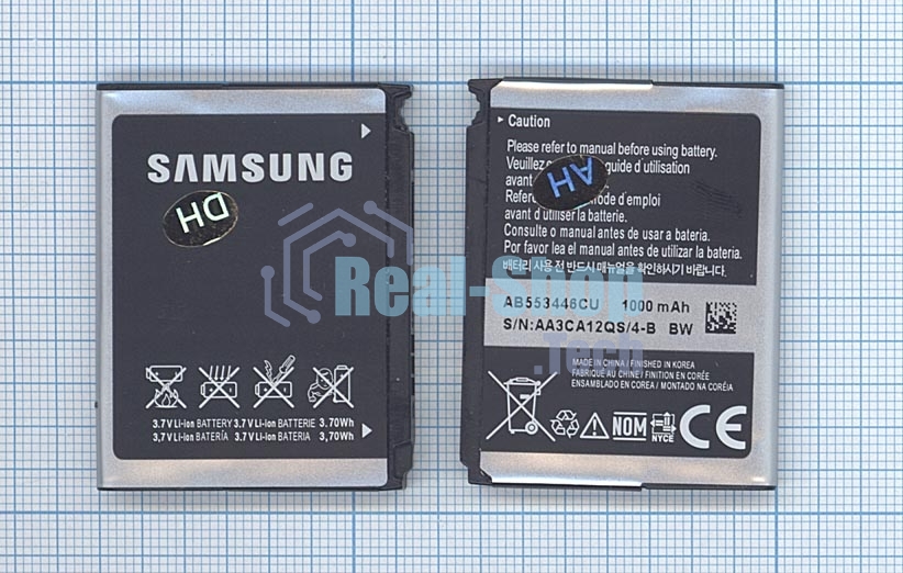 Аккумуляторная батарея AB553446CU для Samsung SGH-A767/F480/F488 3.7V 3.7Wh