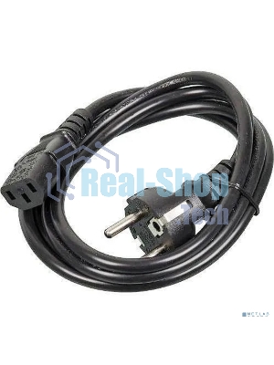 Кабель питания ExeGate Power PC-3P (Евровилка Schuko->С13) VDE-250V-3*1.0-CU, 10A, черный, 3м