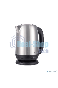 Чайник электрический BQ KT1821S черный/стальной, мощность 2200Вт, Максимальный объем 1.7л