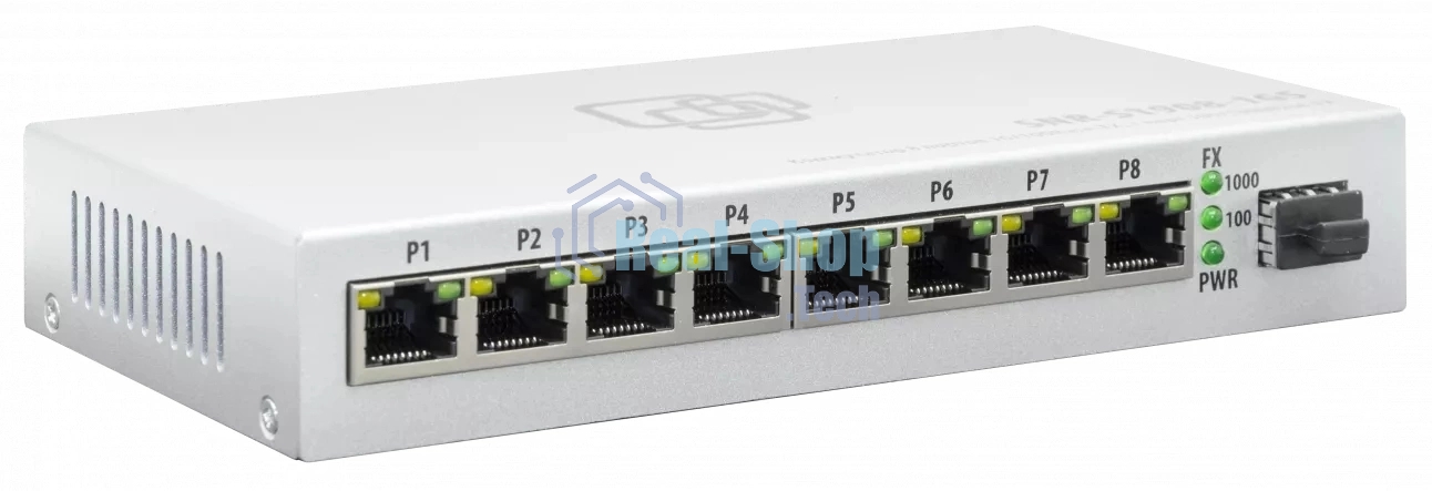 Коммутатор SNR SNR-S1908-1GS, 1Гбит/с, количество портов 8 шт, (L2)