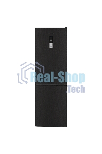 Холодильник Maunfeld MFF185NFSB10 черная нержавеющая сталь двухкамерный инвертор 240/100л морозилка снизу, No Frost