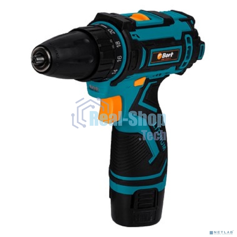 Дрель-шуруповерт Bort BAB-12x2Li-F, Аккумуляторная, 12В, 1 АКБ