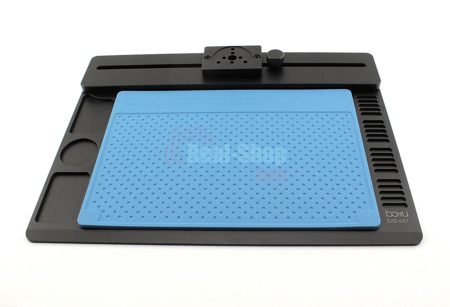 Алюминиевая платформа для микроскопа с ковриком для пайки BAKU BA-697