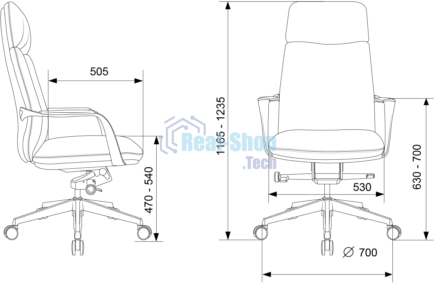Кресло руководителя Бюрократ VEGA белый, кожа, крестов. алюминий