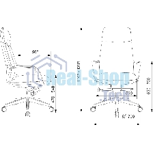 Кресло руководителя Бюрократ VEGA белый, кожа, крестов. алюминий