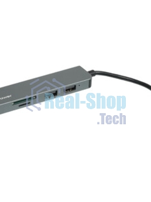 USB-концентратор GoPower GPH5-1, USB Type-C, USB/MicroSD/SD/USB Type-C, USB