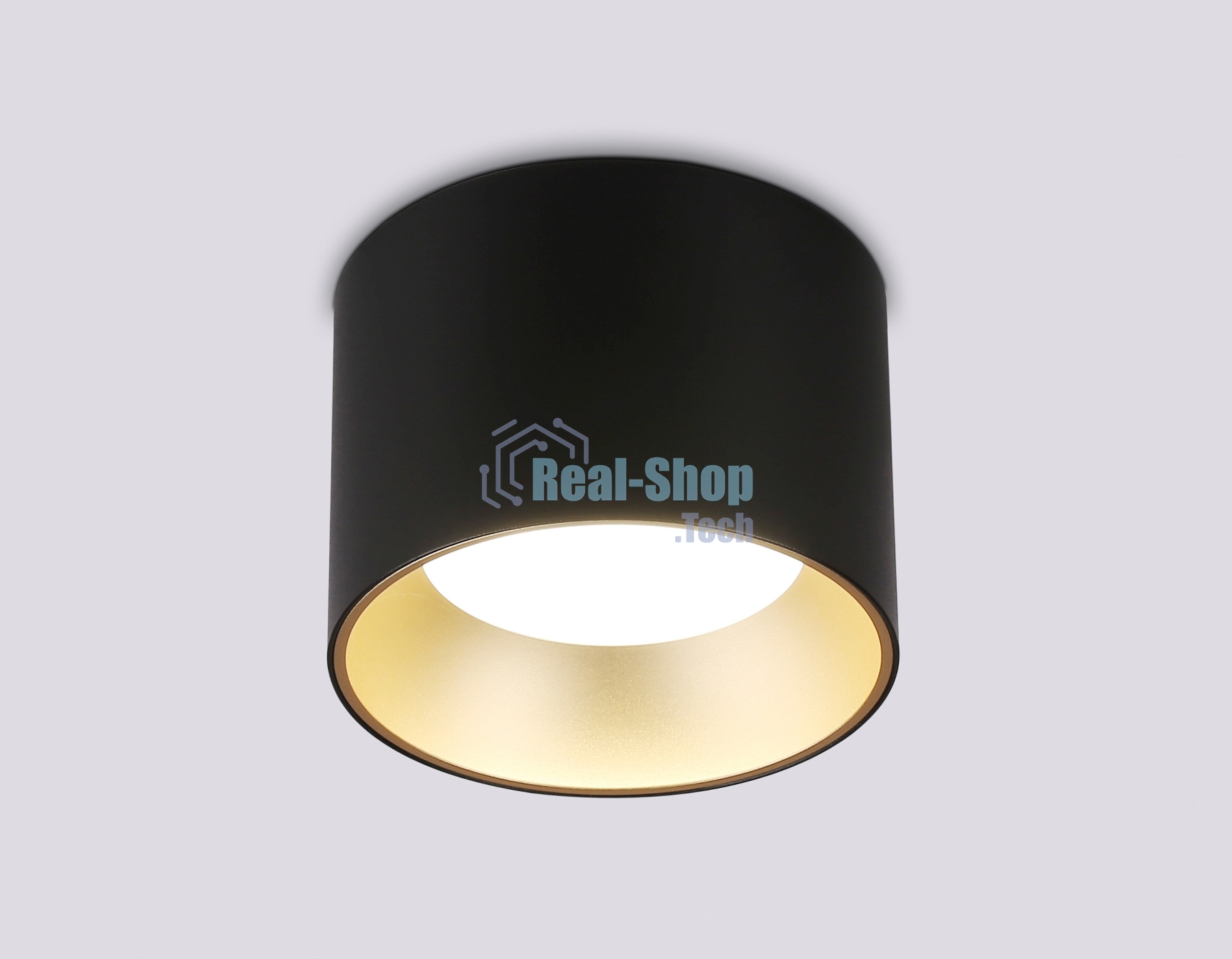 Светильник Ambrella light TN52887 SBK/SGD черный песок/золото песок GX53 max 12W D97*70