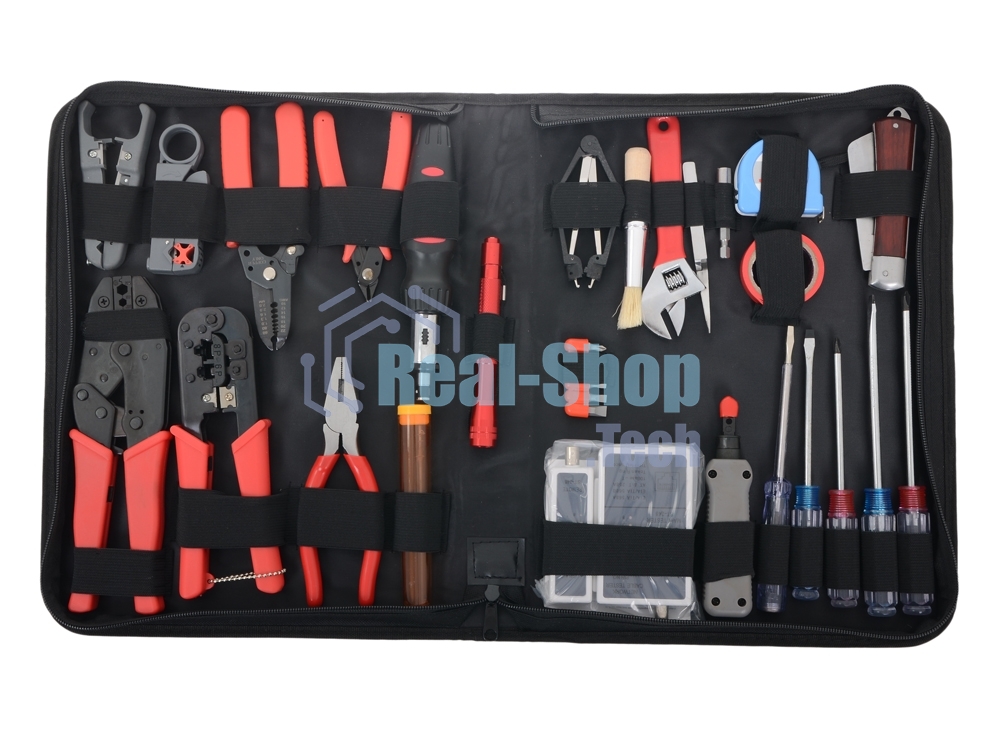 Монтажный инcтрумент Gembird TK-NETWORK Набор инструментов, 31 предмет, ret