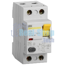 Выключатель дифференциального тока (УЗО) Iek MDV10-2-025-100 ВД1-63 2Р 25А 100мА ИЭК