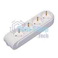 Колодка удлинителя 4-м с заземл. защ. шторки Makel N4210000